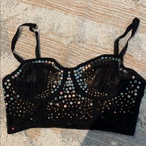 bedazzled bralette
